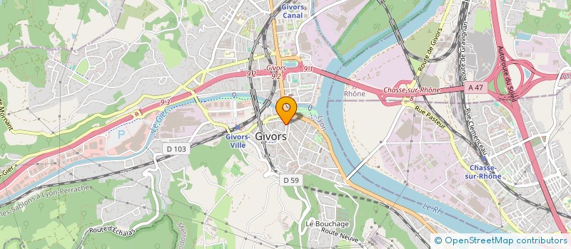 localisation de l'entreprise SCI MINCHELLA  GIVORS