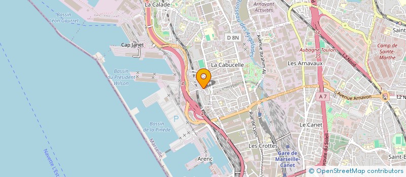 localisation de l'entreprise SCI MINDOSSA à MARSEILLE
