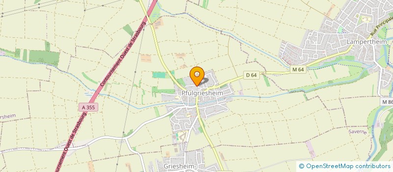 localisation de l'entreprise SCI MINEA  PFULGRIESHEIM