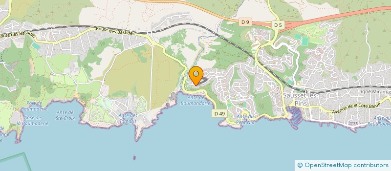 localisation de l'entreprise SCI MINERBIO  SAUSSET-LES-PINS