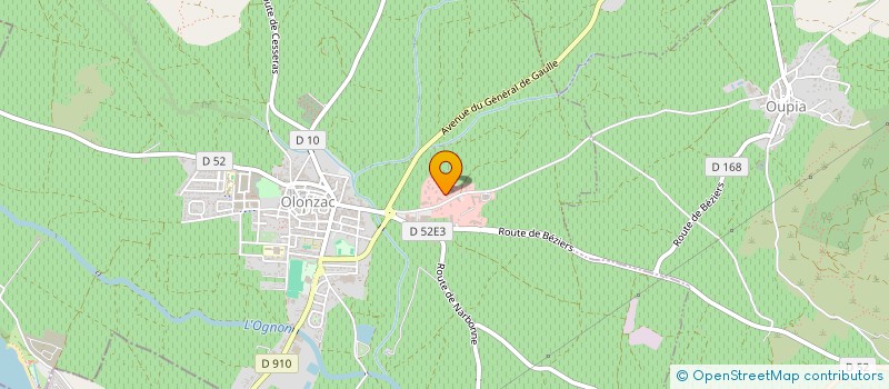 localisation de l'entreprise SCI MINERPOLE  OLONZAC