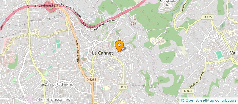 localisation de l'entreprise SCI MINERVA à LE CANNET