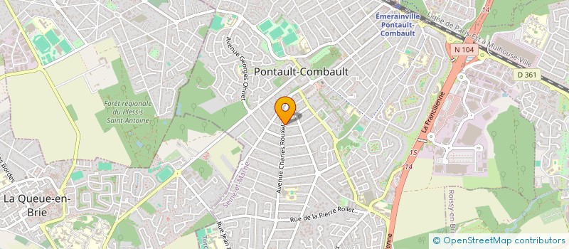 localisation de l'entreprise SCI MINERVE à PONTAULT-COMBAULT