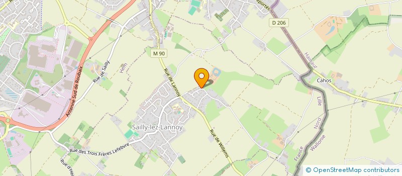 localisation de l'entreprise SCI MINERVE  SAILLY-LEZ-LANNOY