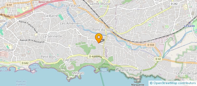 localisation de l'entreprise SCI MINERVE  TOULON