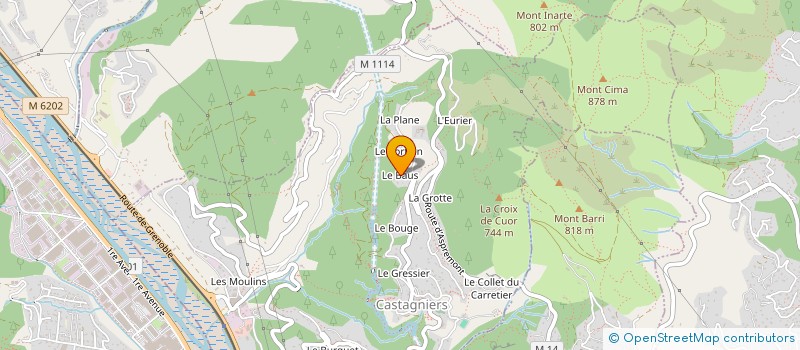 localisation de l'entreprise SCI MINES DE PIERRES  CASTAGNIERS