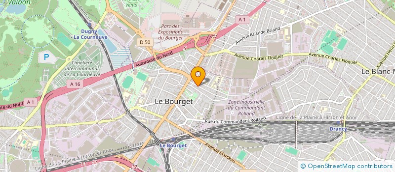 localisation de l'entreprise SCI MING66 à LE BOURGET