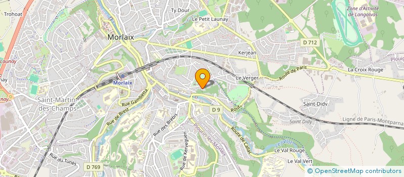 localisation de l'entreprise SCI MINGAM  MORLAIX