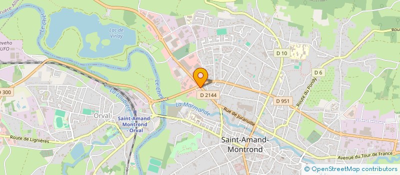 localisation de l'entreprise SCI MINGHETTI  SAINT-AMAND-MONTROND