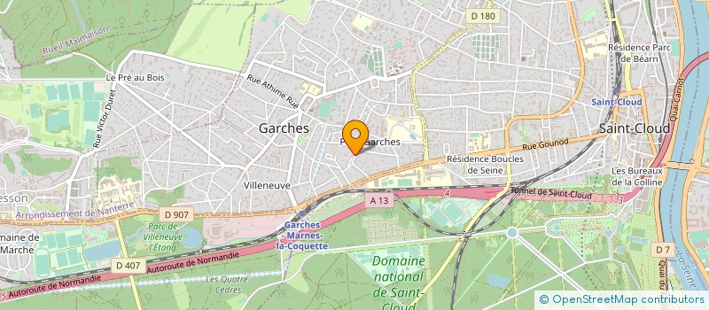 localisation de l'entreprise SCI MINH à GARCHES