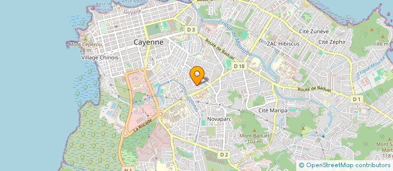 localisation de l'entreprise SCI MINHMO  CAYENNE