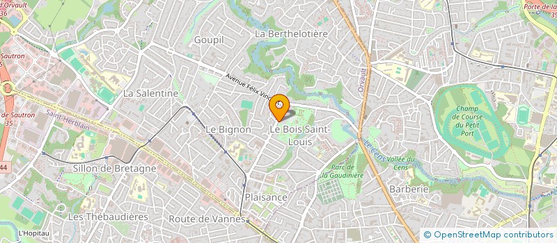 localisation de l'entreprise SCI MINHOTO à ORVAULT