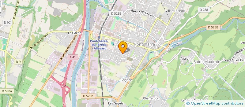 localisation de l'entreprise SCI MINIDIAL  PONTCHARRA