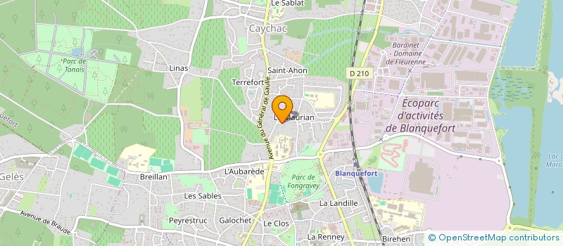 localisation de l'entreprise SCI MINIFRANCE à BLANQUEFORT