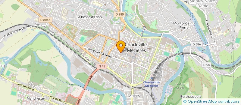 localisation de l'entreprise SCI MINIKIDS  CHARLEVILLE MEZIERES