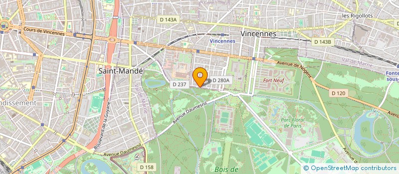 localisation de l'entreprise SCI MINIMA à VINCENNES