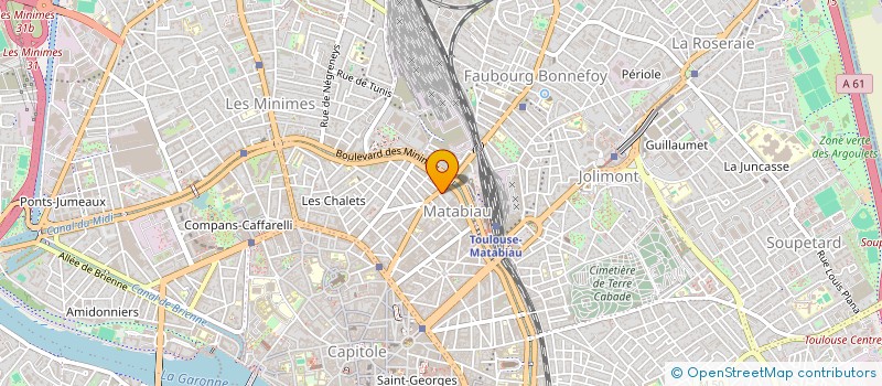 localisation de l'entreprise SCI MINIMES 116 à TOULOUSE