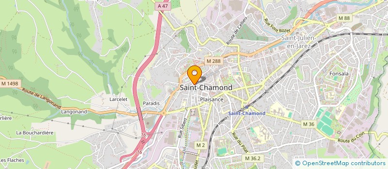 localisation de l'entreprise SCI MINIRANDE  SAINT-CHAMOND