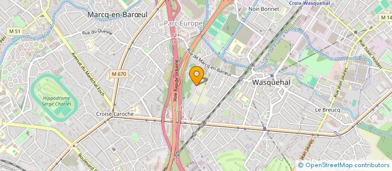 localisation de l'entreprise SCI MINJOUEC  WASQUEHAL