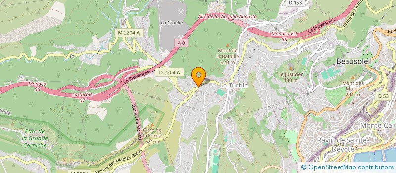 localisation de l'entreprise SCI MINNY à LA TURBIE