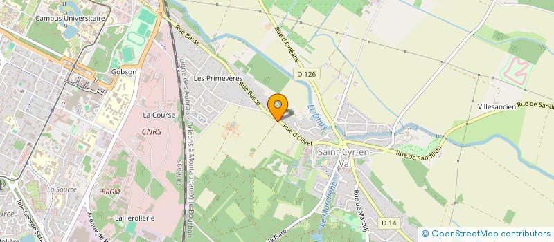 localisation de l'entreprise SCI MINOR à SAINT-CYR-EN-VAL