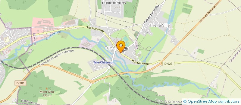 localisation de l'entreprise SCI MINOS  TRIE-CHATEAU