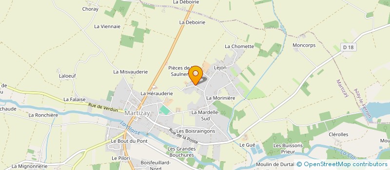 localisation de l'entreprise SCI MINOSSA à MARTIZAY