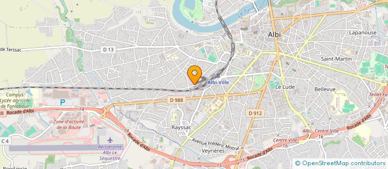 localisation de l'entreprise SCI MINUS à ALBI