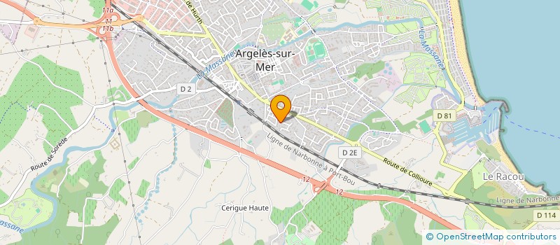 localisation de l'entreprise SCI MINY à ARGELES-SUR-MER