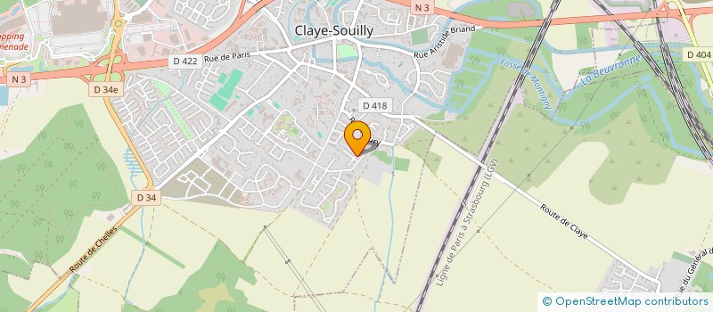 localisation de l'entreprise SCI MIPALINE  CLAYE-SOUILLY