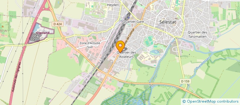 localisation de l'entreprise SCI MIPHI  SELESTAT