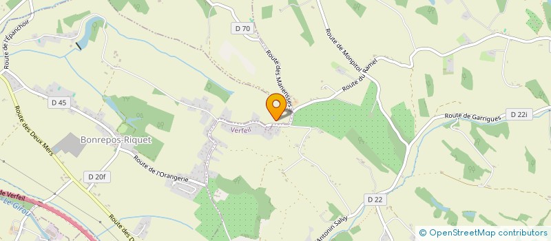 localisation de l'entreprise SCI MIPHI  BONREPOS-RIQUET