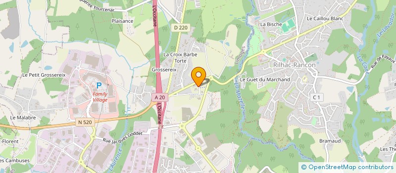 localisation de l'entreprise SCI MIPIAX à LIMOGES