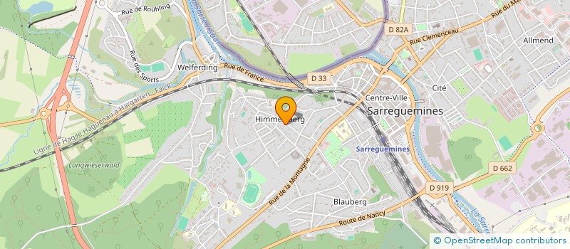 localisation de l'entreprise SCI MIRA à SARREGUEMINES