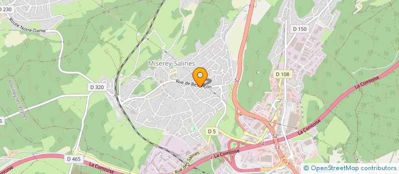 localisation de l'entreprise SCI MIRA 5 MUS  MISEREY-SALINES