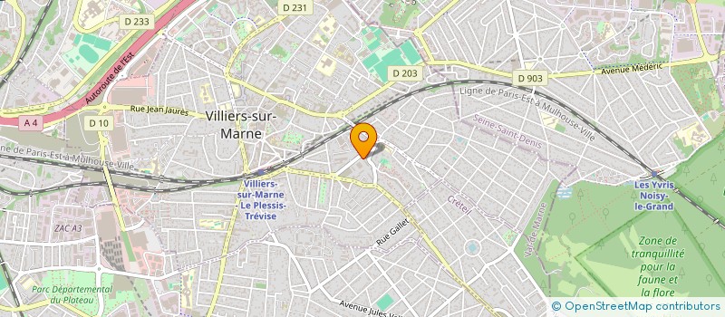 localisation de l'entreprise SCI MIRA  VILLIERS-SUR-MARNE