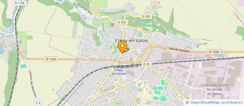 localisation de l'entreprise SCI MIRA  CREPY-EN-VALOIS