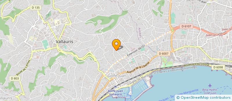 localisation de l'entreprise SCI MIRABEAU à VALLAURIS
