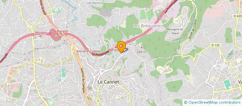 localisation de l'entreprise SCI MIRABEAU à LE CANNET