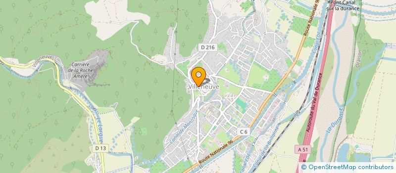 localisation de l'entreprise SCI MIRABEAU  VILLENEUVE