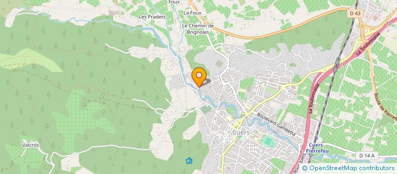 localisation de l'entreprise SCI MIRABEAU  CUERS