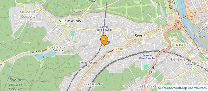 localisation de l'entreprise SCI MIRABEAU à SEVRES
