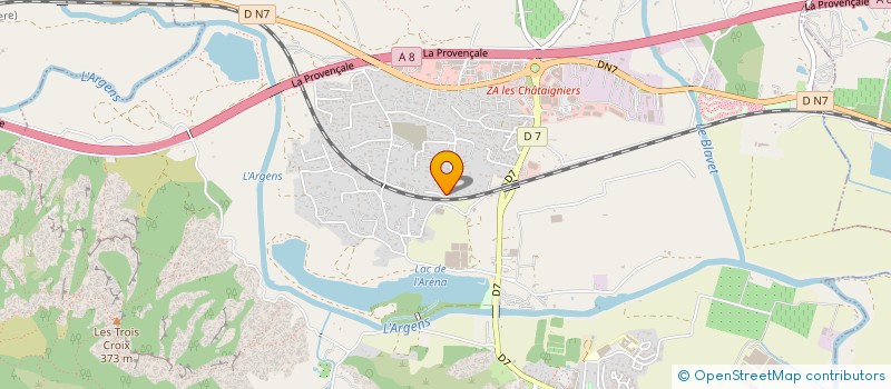 localisation de l'entreprise SCI MIRABEAU LES ARCS à ROQUEBRUNE-SUR-ARGENS