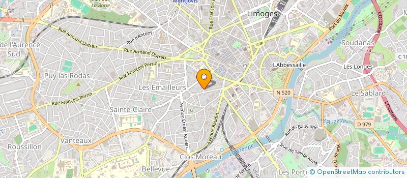 localisation de l'entreprise SCI MIRABEAU MAGNE à LIMOGES