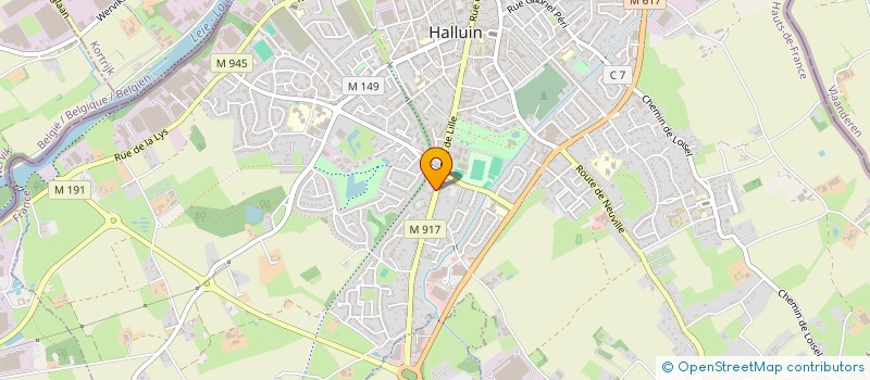 localisation de l'entreprise SCI MIRABEL  HALLUIN