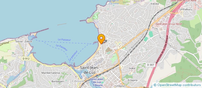 localisation de l'entreprise SCI MIRABEL  SAINT-JEAN-DE-LUZ