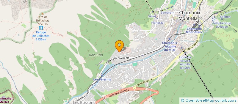 localisation de l'entreprise SCI MIRABELLE à CHAMONIX-MONT-BLANC