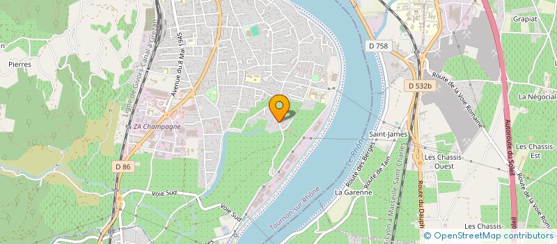 localisation de l'entreprise SCI MIRABELLE à TOURNON-SUR-RHONE
