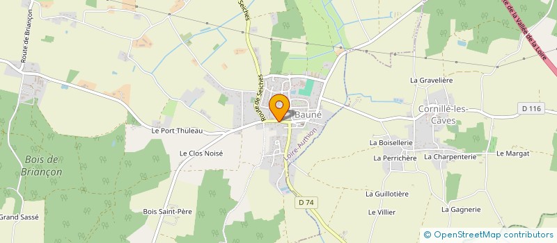 localisation de l'entreprise SCI MIRABELLE  LOIRE-AUTHION