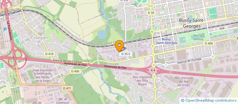 localisation de l'entreprise SCI MIRABELLE  BUSSY-SAINT-GEORGES